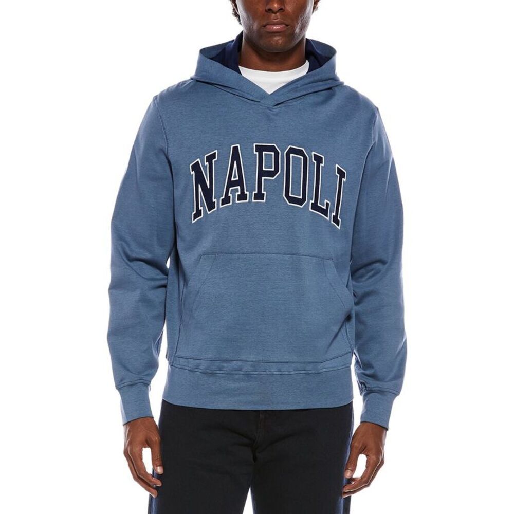 Isaia Mens  Jersey Hoodie, Blue